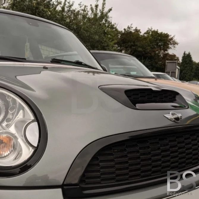 Luchthapper - Mini R55 R56 R57 R58 R59 - Voor Cooper S - Hoogglans Zwart