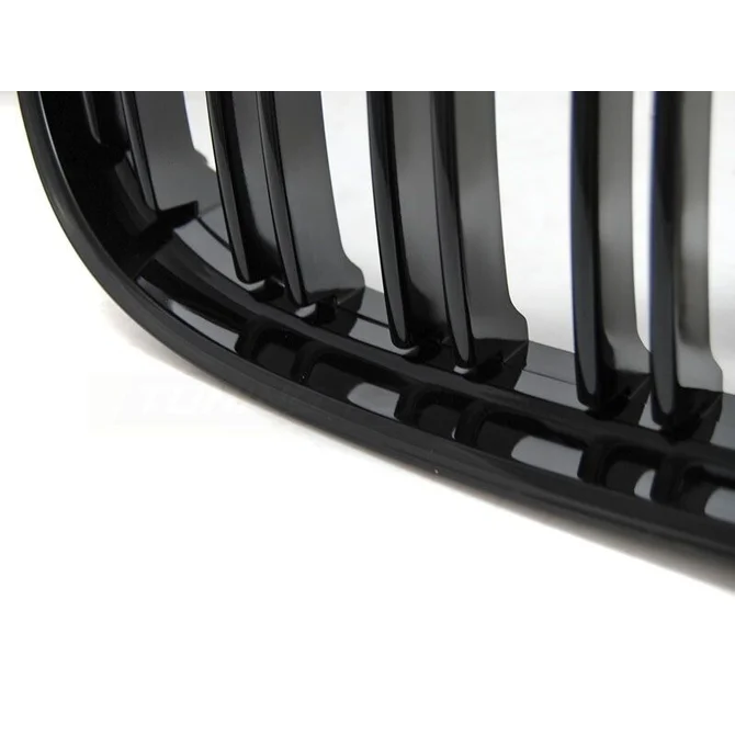 Nieren / Grill Delen Dubbele Spijlen Glanzend Zwart BMW 3 Serie E90 / E91 2008 - 2013