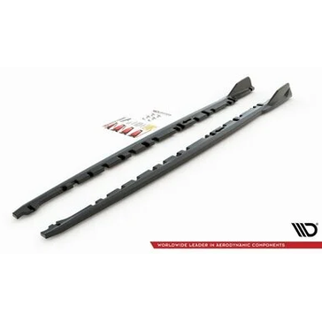 Side Skirt Extensions V3 - BMW F40 - Hoogglans Zwart - Maxton Design