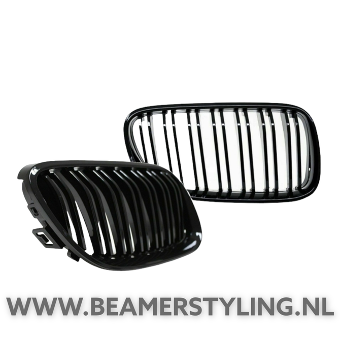 Nieren - BMW E92 / E93 - Hoogglans Zwart - M Look | 2010-2013