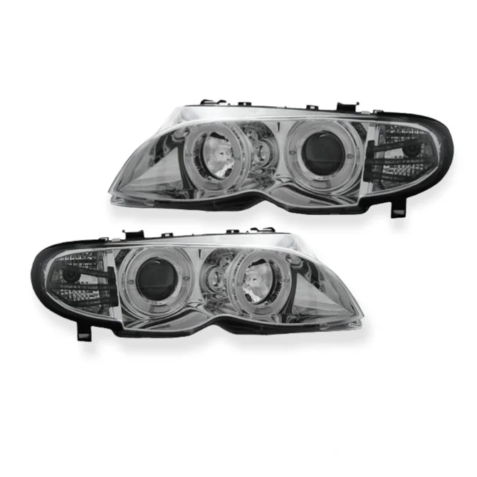 LED Angel Eyes Koplampen Chroom BMW 3 Serie E46 2001-2005 Sedan / Touring