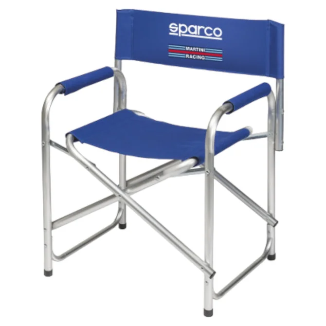 Opklapstoel - Blauw - Martini Racing - Aluminium | Sparco