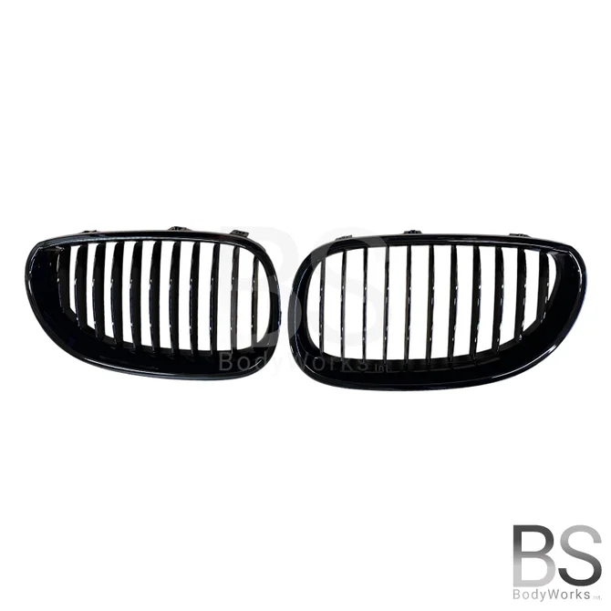 Nieren - BMW E60 / E61 - Hoogglans Zwart | 2003-2010