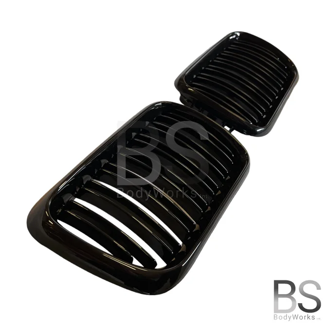 Nieren - BMW E36 - Dubbele Spijlen - Hoogglans Zwart  | 1996-2000