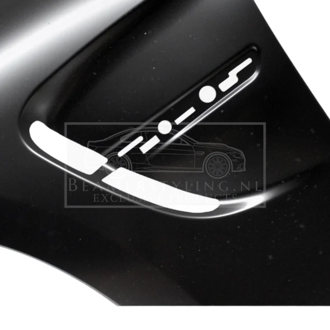 Zij Schermen Staal | M3 Evo Look  - Passend Op BMW F30 / F31 2011-2019 — Enkel Bijrijders Kant