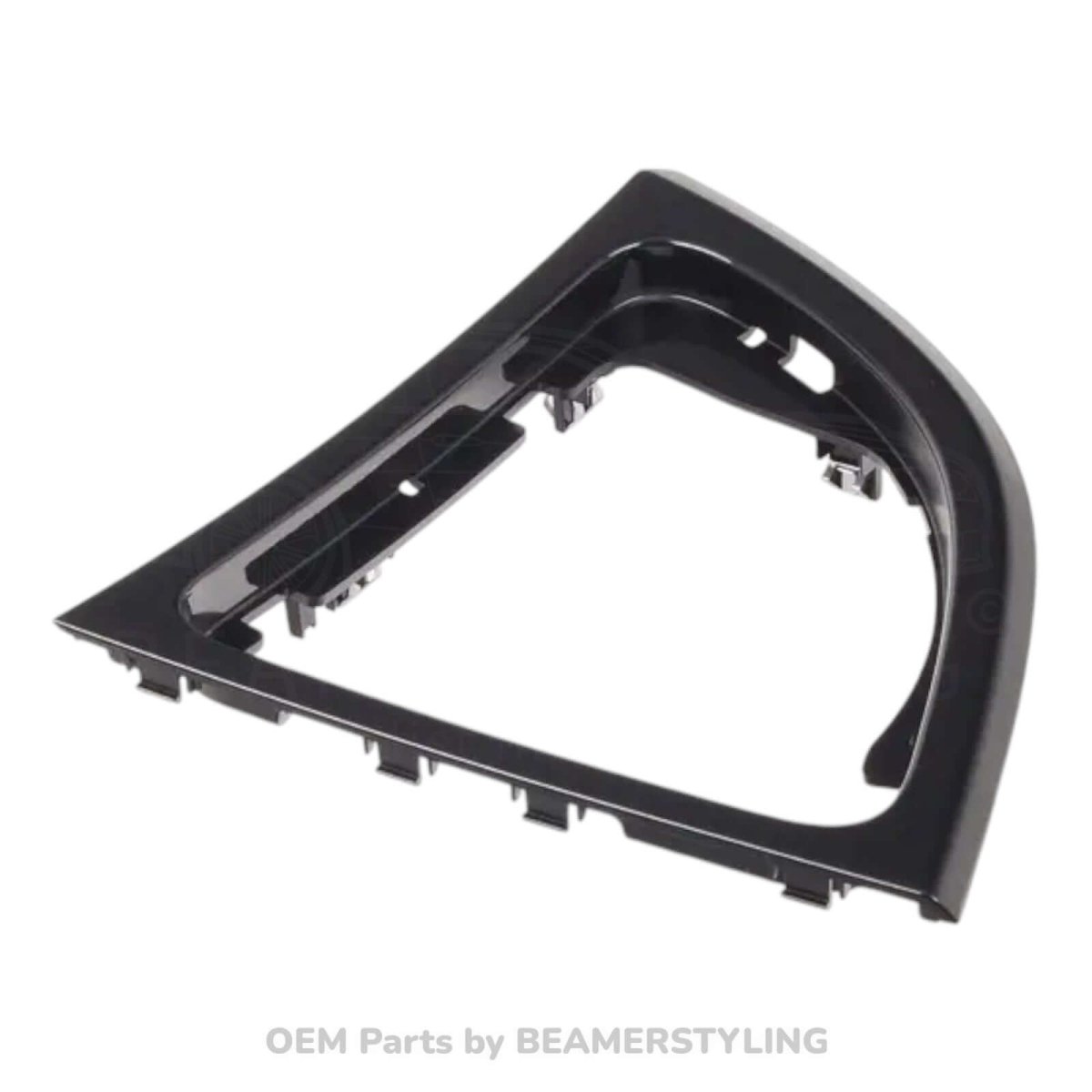 Interieur Lijst - BMW 1 Serie E81/E87LCI/E82/E88 - Keuze Hendel Afdekking - Hoogglans Zwart - Origineel BMW | 51169121720 - Beamerstyling.nl