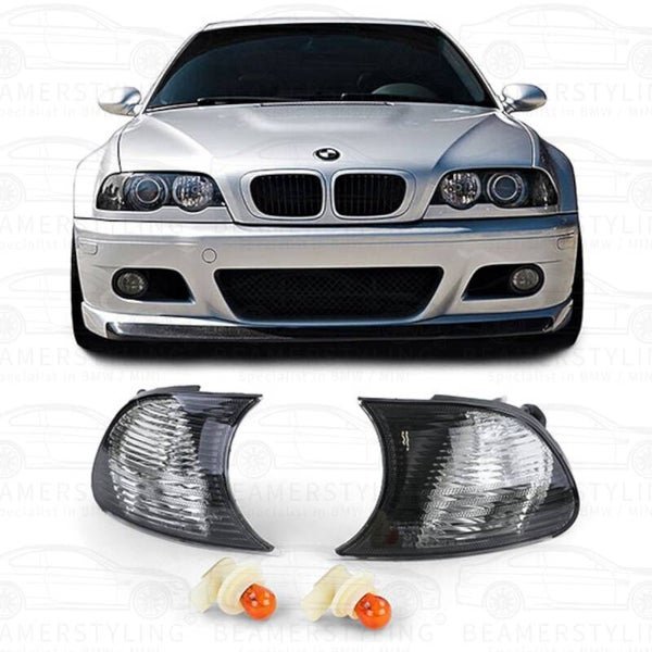 Knipperlichten set - BMW E46 Coupé / Cabrio - Smoke / Chroom - Kristal Design | 2001 - 2003 - Beamerstyling.nl