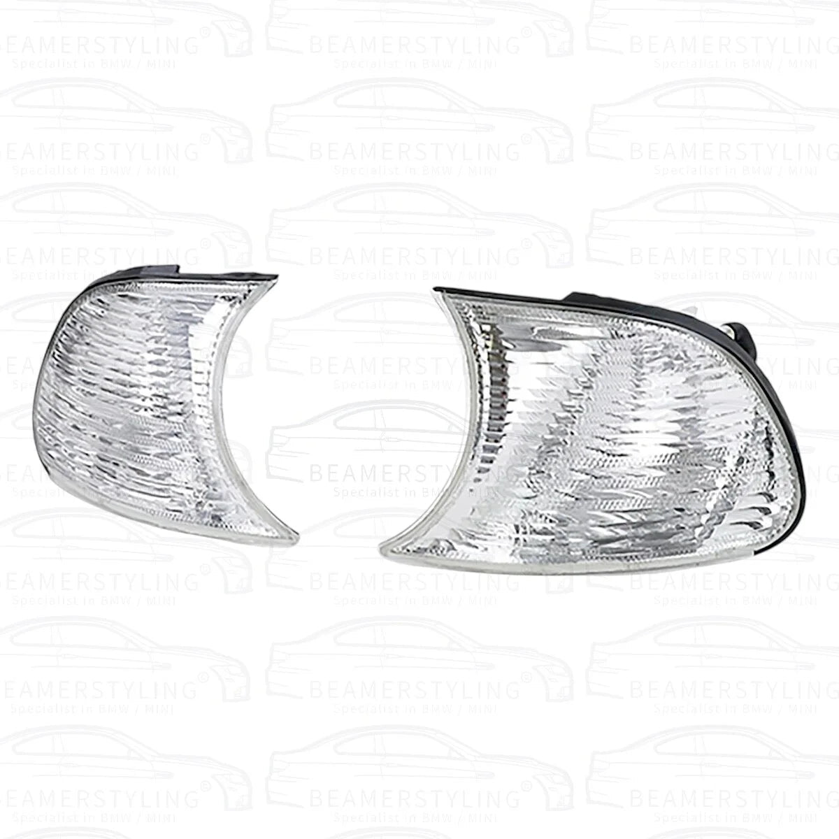 Knipperlichten set - BMW E46 Coupé / Cabrio - Wit - Kristal Design | 1999 - 2001 - Beamerstyling.nl