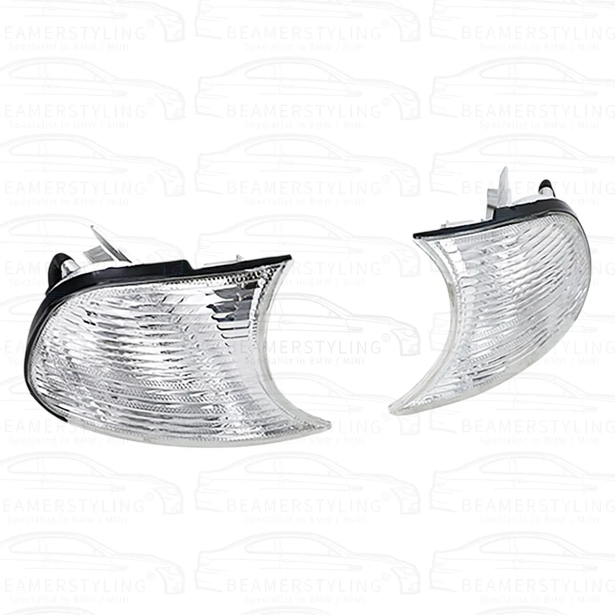 Knipperlichten set - BMW E46 Coupé / Cabrio - Wit - Kristal Design | 1999 - 2001 - Beamerstyling.nl