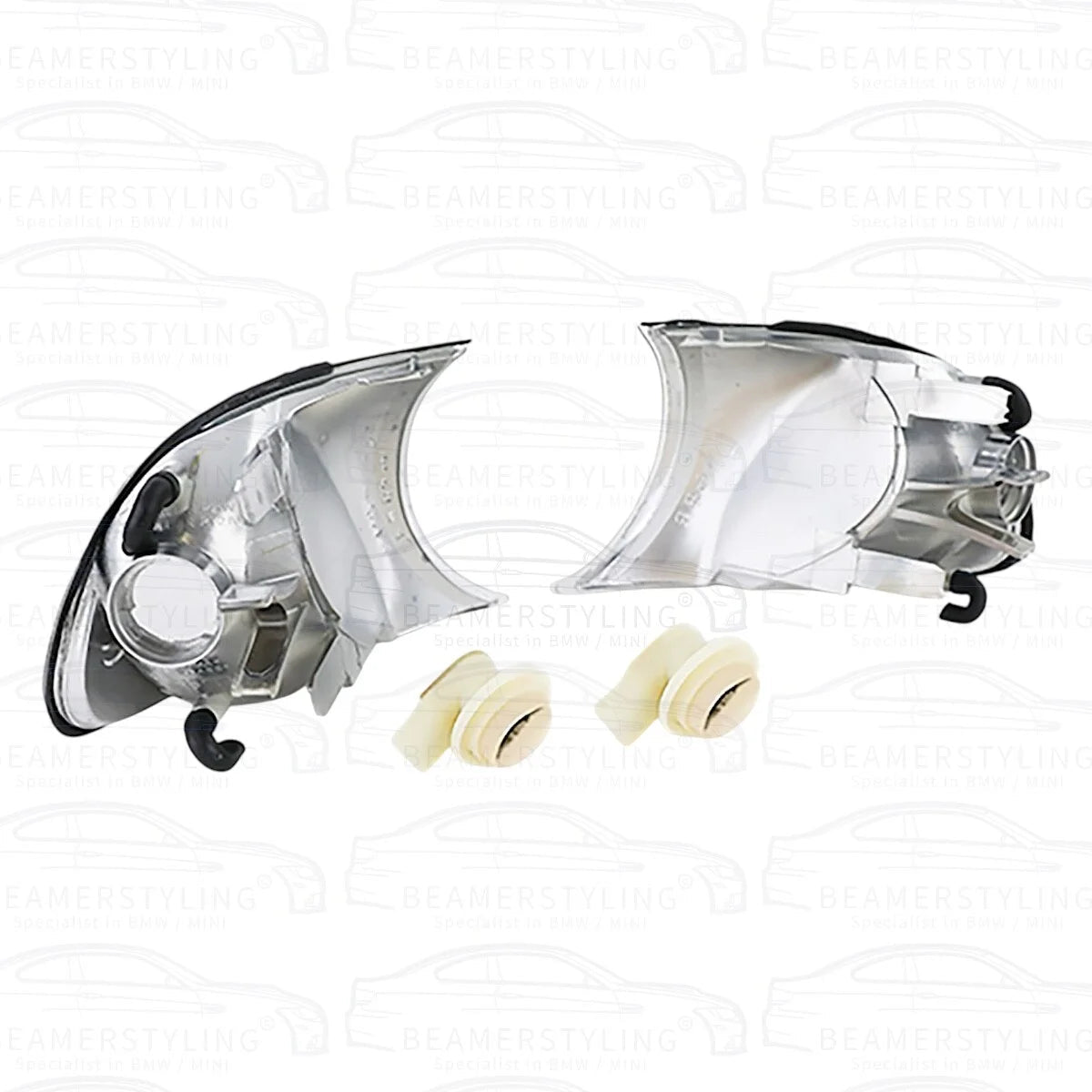 Knipperlichten set - BMW E46 Coupé / Cabrio - Wit - Kristal Design | 1999 - 2001 - Beamerstyling.nl