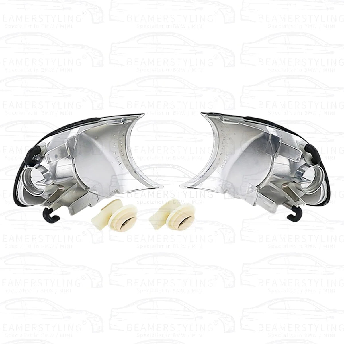 Knipperlichten set - BMW E46 Coupé / Cabrio - Wit - Kristal Design | 1999 - 2001 - Beamerstyling.nl