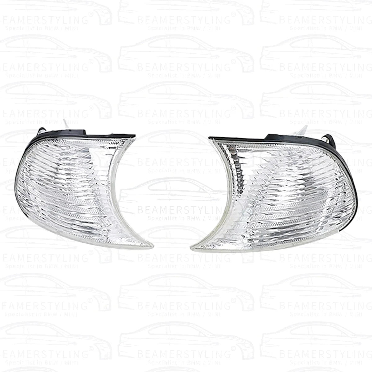 Knipperlichten set - BMW E46 Coupé / Cabrio - Wit - Kristal Design | 1999 - 2001 - Beamerstyling.nl