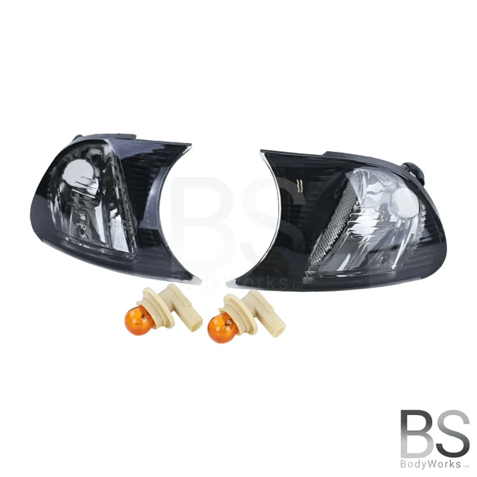 Knipperlichten Set - BMW E46 Coupé / Cabrio - Zwart / Chroom | 2001 - 2003 - Beamerstyling.nl