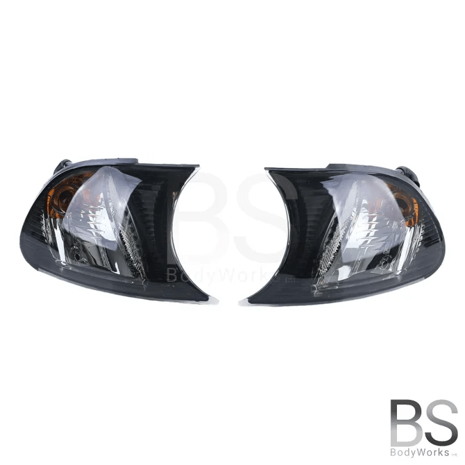 Knipperlichten Set - BMW E46 Coupé / Cabrio - Zwart / Chroom | 2001 - 2003 - Beamerstyling.nl