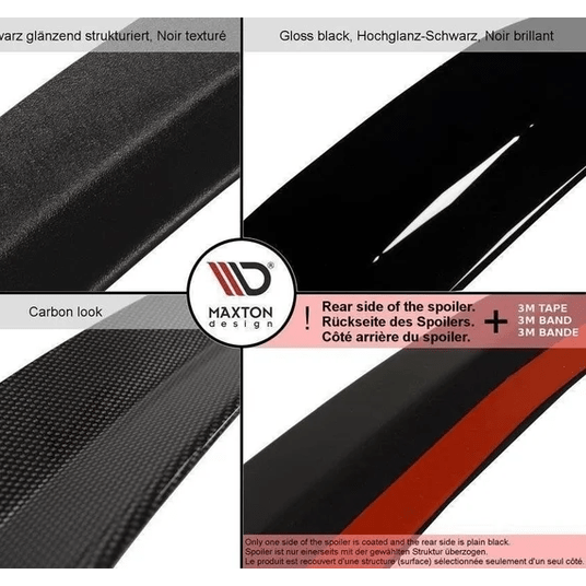 Kofferbak Spoiler Lip V1 - BMW G30 Sedan - Maxton Design — Hoogglans Zwart - Beamerstyling.nl