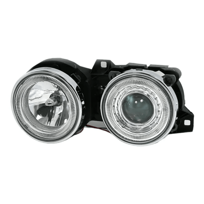 Koplampen - BMW 3 Serie E30 - Chroom - Halogeen Angel Eyes | 1982-1994 - Beamerstyling.nl