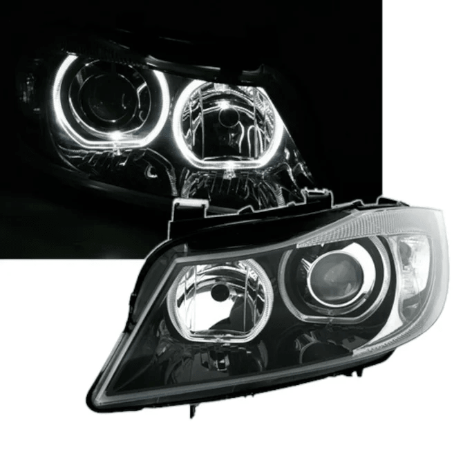 Koplampen - BMW 3 Serie E90 / E91 - LED Angel Eyes V2 | 2005-2012 - Beamerstyling.nl