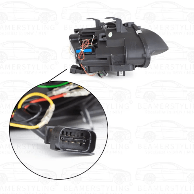 Koplampen D1S - BMW E92 / E93 - 3D LED Angel Eyes | 2007-2010 — Zonder Afs-Systeem - Beamerstyling.nl