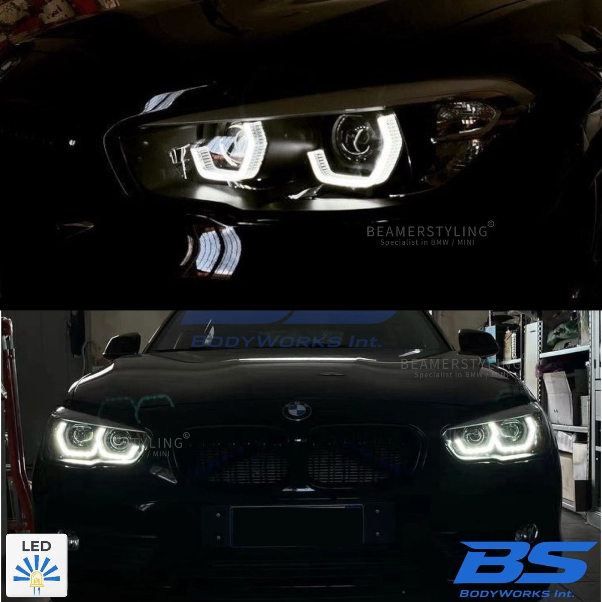Koplampen set - BMW 1 Serie F20LCI / F21LCI - Full LED | 15-19 - Beamerstyling.nl