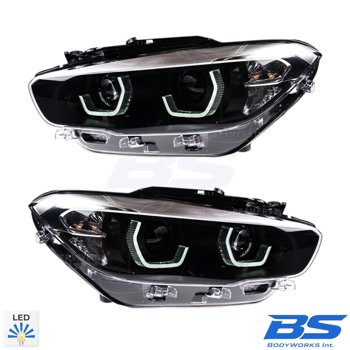 Koplampen set - BMW 1 Serie F20LCI / F21LCI - Full LED | 15-19 - Beamerstyling.nl