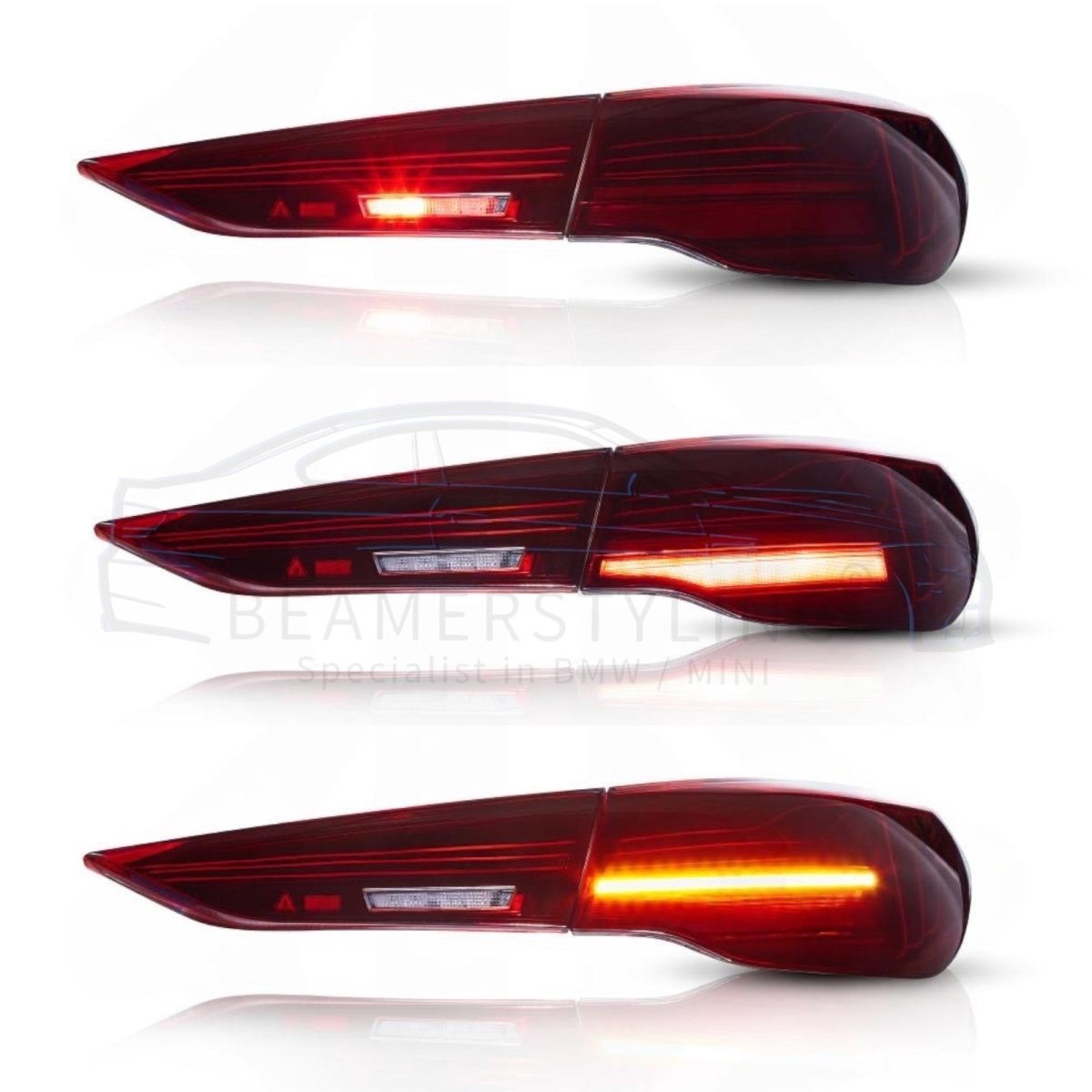 Laser Achterlichten - BMW G22 / G23 / G26 - Rood | 2020+ - Beamerstyling.nl