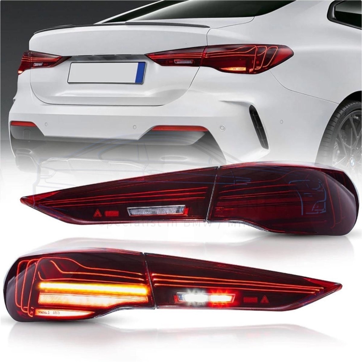 Laser Achterlichten - BMW G22 / G23 / G26 - Rood | 2020+ - Beamerstyling.nl