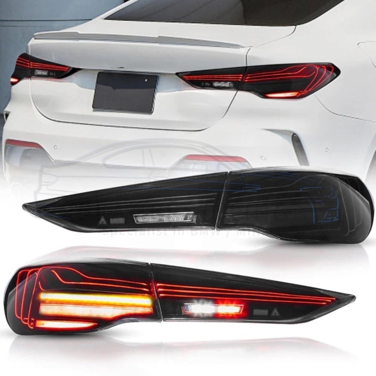 Laser Achterlichten - BMW G22 / G23 / G26 - Smoke | 2020+ - Beamerstyling.nl