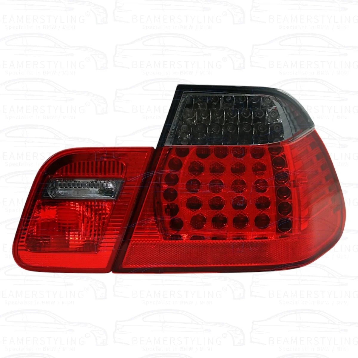 LED Achterlichten - BMW E46 Sedan - Rood/Smoke - Facelift Design | 98-01 - Beamerstyling.nl