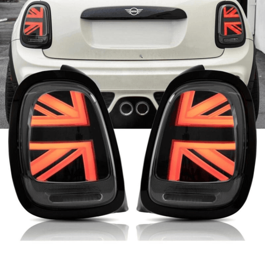 LED Achterlichten - Mini F55 F56 F57 - Smoke - Union Jack Design - Dynamisch | 14-20 - Beamerstyling.nl