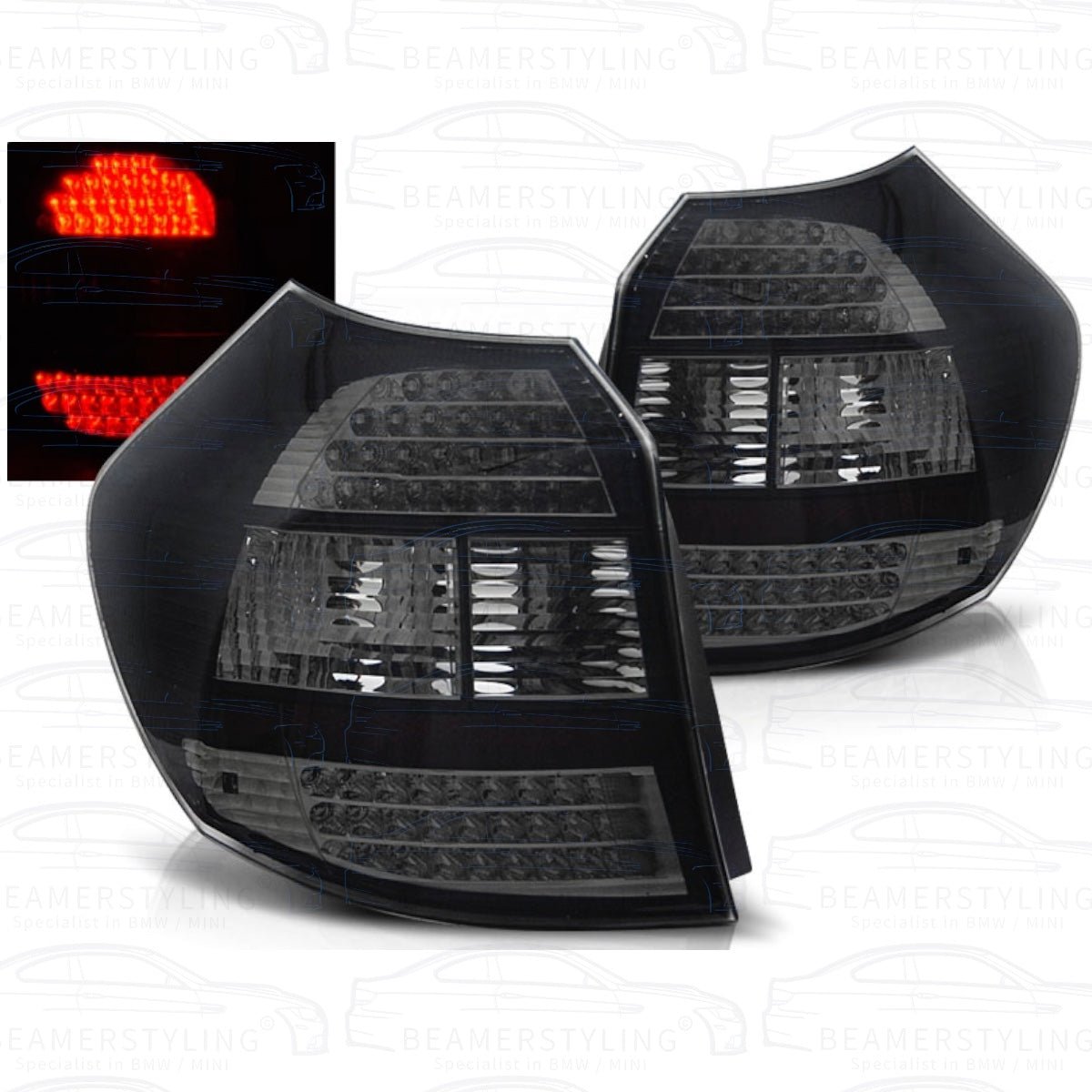 LED Achterlichten Set - BMW 1 Serie E87 - Smoke | 2004-2007 - Beamerstyling.nl