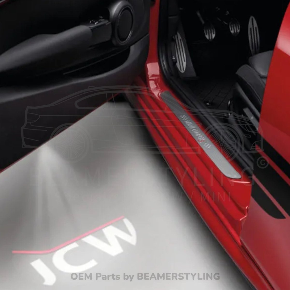 LED Deurprojectoren - Mini / Jcw Logo - 3E Generatie - Origineel Mini | 63312468387 - Beamerstyling.nl