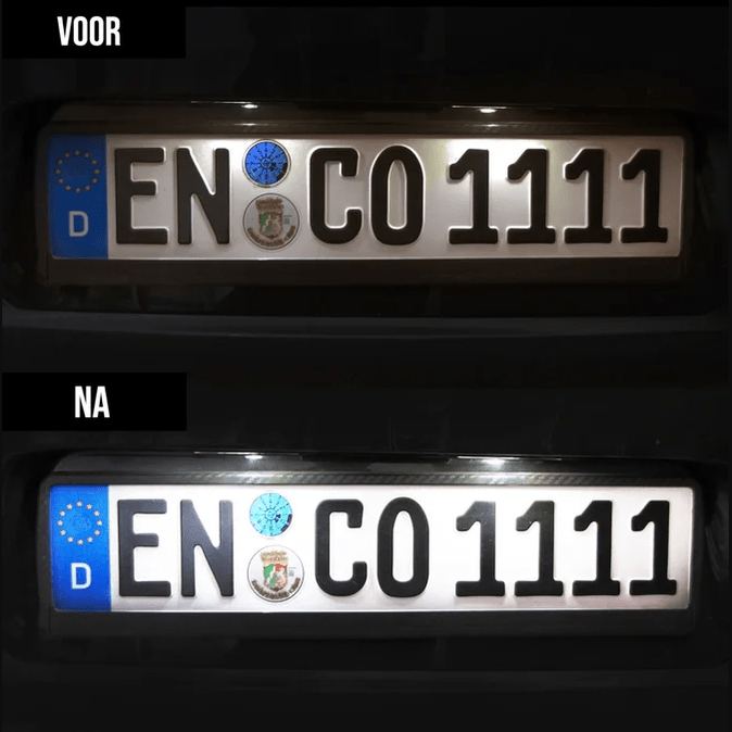 LED Kenteken Verlichting - BMW X1 E84 - 6000K Wit LED - Beamerstyling.nl