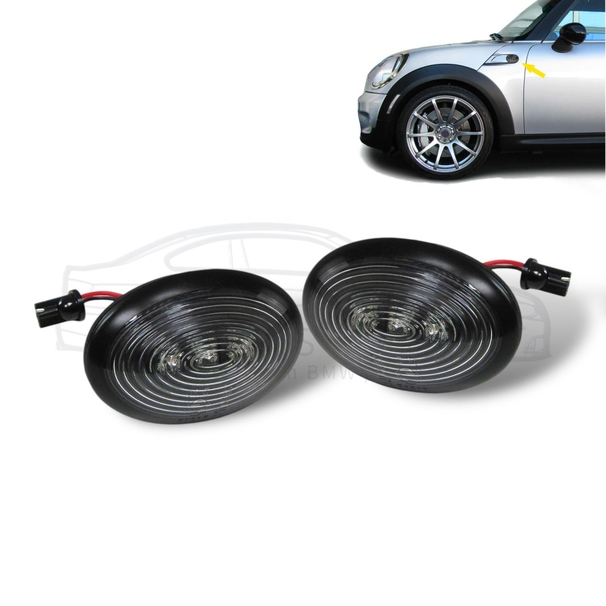 LED Knipperlichten - Mini R55 / R56 / R57 / R58 / R59 - Smoke | 06 - 14 - Beamerstyling.nl