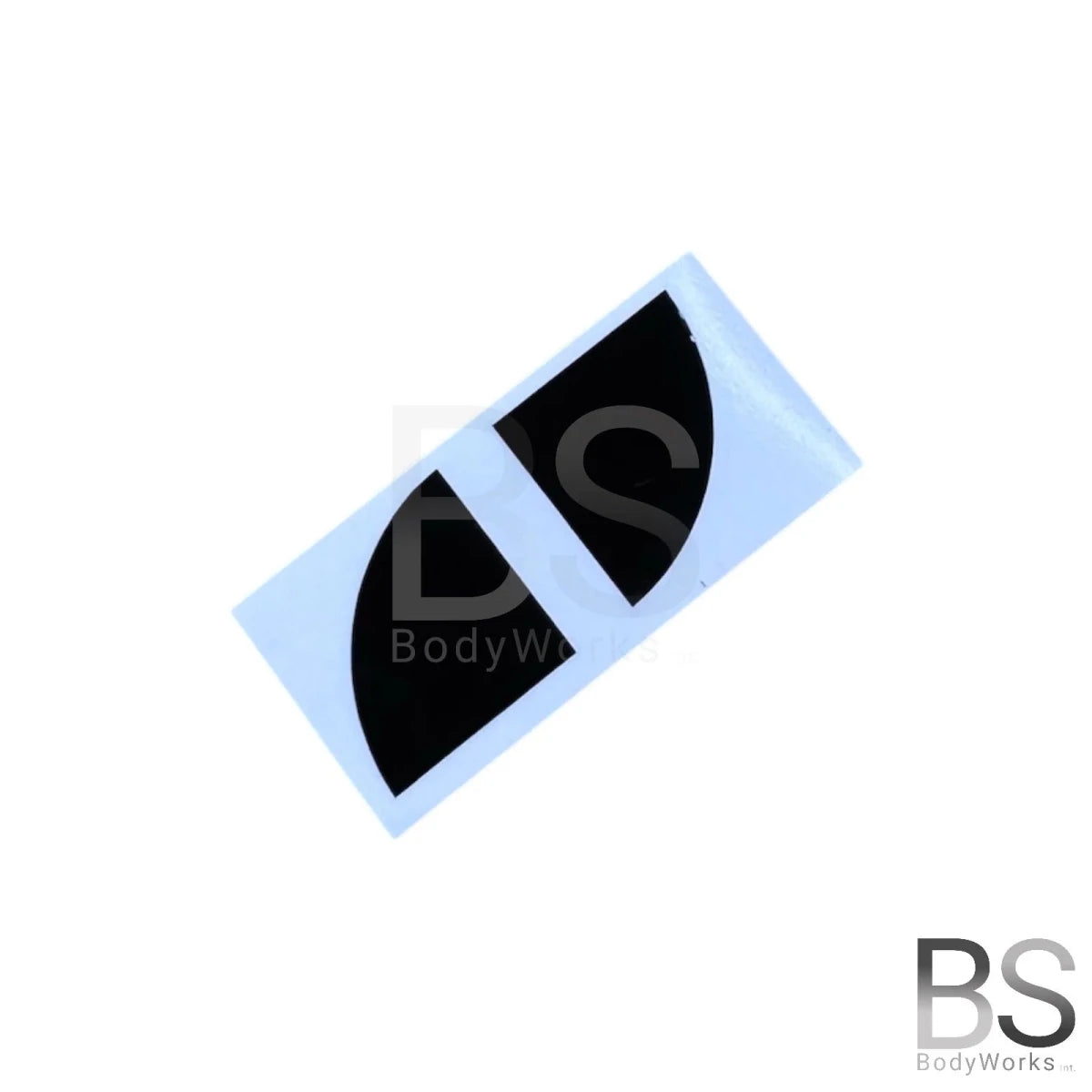 Logo embleem stickers - Hoogglans zwart - Voor 82mm embleem | 1 Set - Beamerstyling.nl