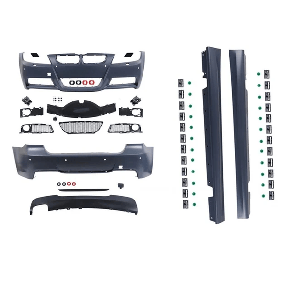 M Sport Look Pakket BMW 3 Serie E90 Sedan 2005-2008 — Alleen Parkeersensor Voorbereiding In De Achterbumper - Beamerstyling.nl