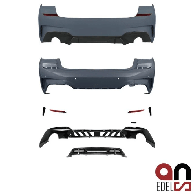 M Sport Pakket Look Achterbumper BMW 3 Serie G20 Sedan — Diffuser 330I Competition Look - Beamerstyling.nl