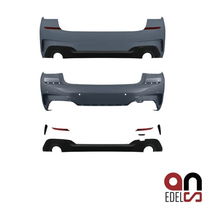M Sport Pakket Look Achterbumper BMW 3 Serie G20 Sedan — Diffuser 330I M Sport Look - Beamerstyling.nl