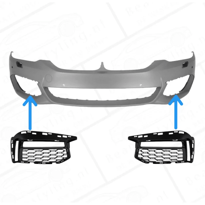 Mistlamp Grill - BMW G30 / G31 - Voor M Pakket | 2017-2020 — Bestuurderkant - Beamerstyling.nl