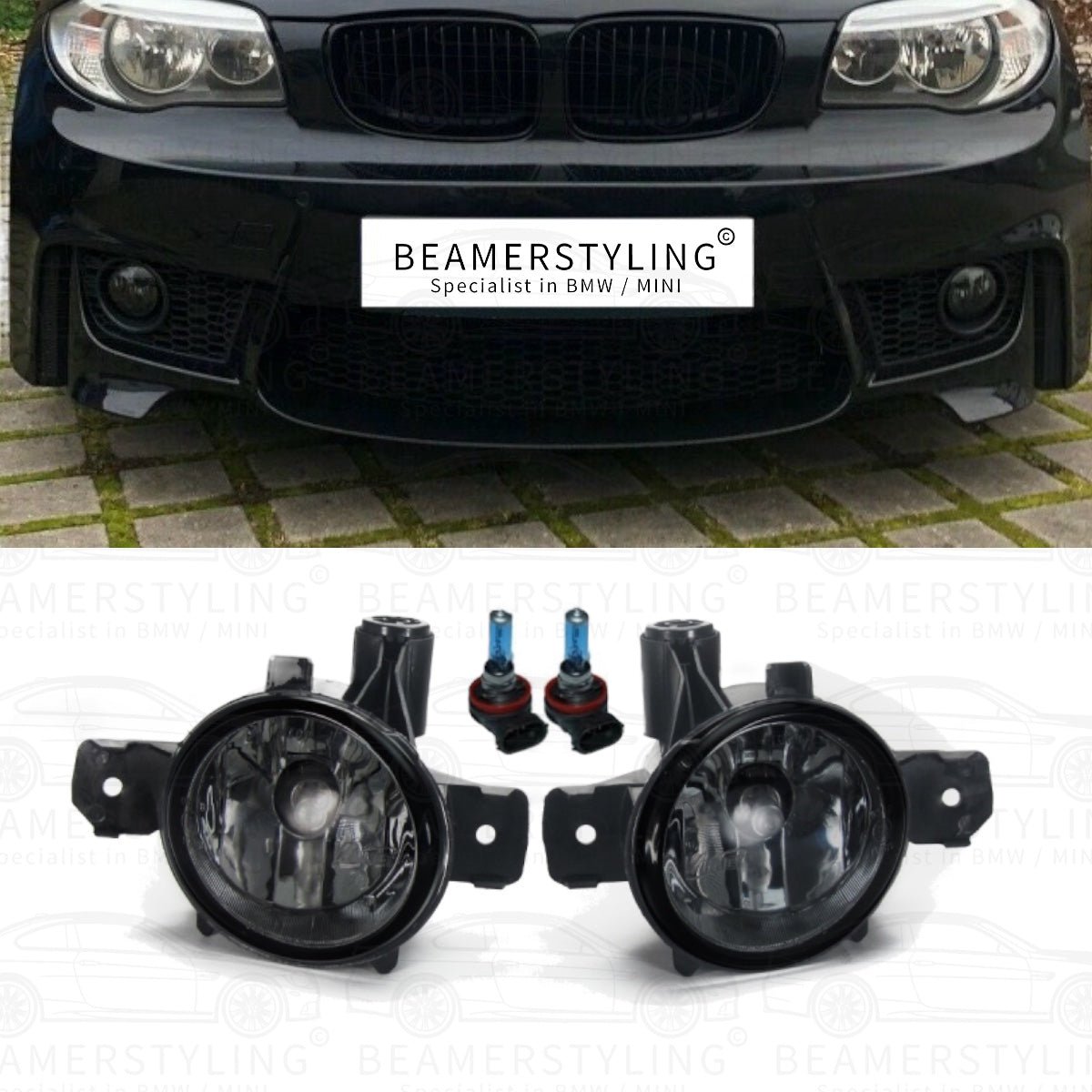 Mistlampen - BMW 1 Serie E81 / E87 / E82 / E88 / X3 E83 / X5 E70 - Smoke | H11 - Beamerstyling.nl