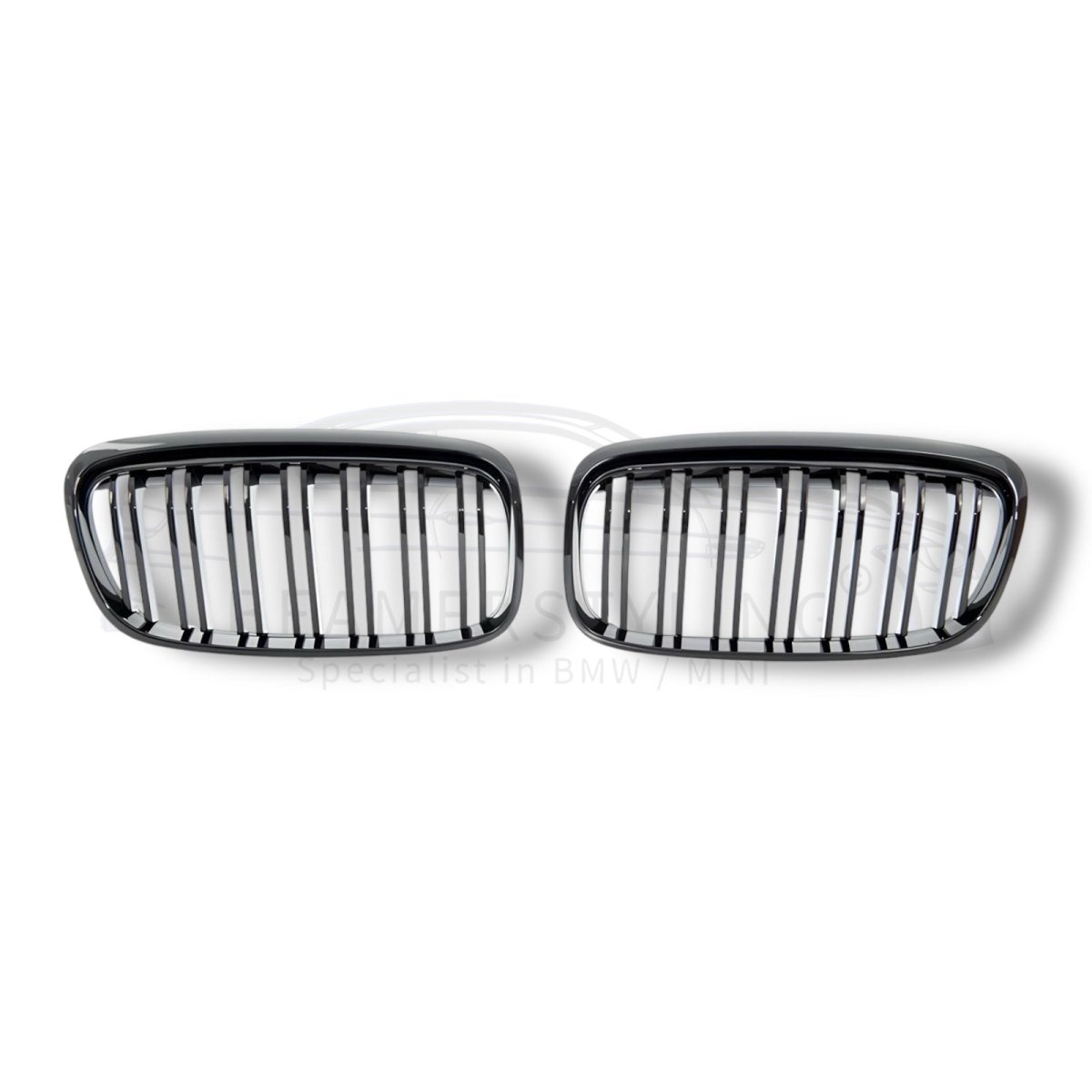 Nieren - BMW 2 Serie F45 / F46 - M Look - Hoogglans Zwart | 14 - 18 - Beamerstyling.nl