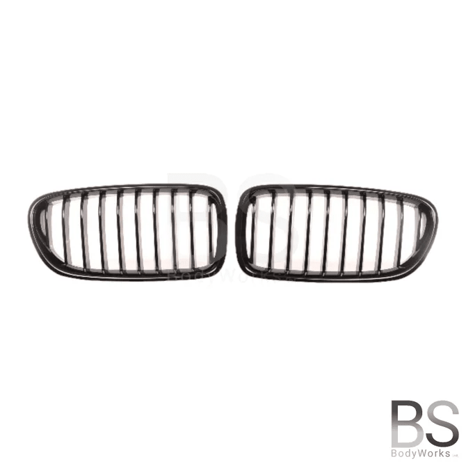 Nieren - BMW 5 Serie F10 / F11 - LCI Design - Hoogglans Zwart - Beamerstyling.nl