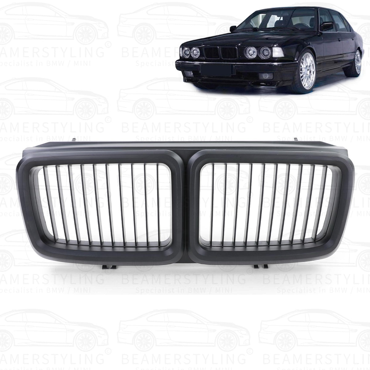 Nieren - BMW 7 Serie E32 - Mat Zwart | 1986 - 1994 - Beamerstyling.nl