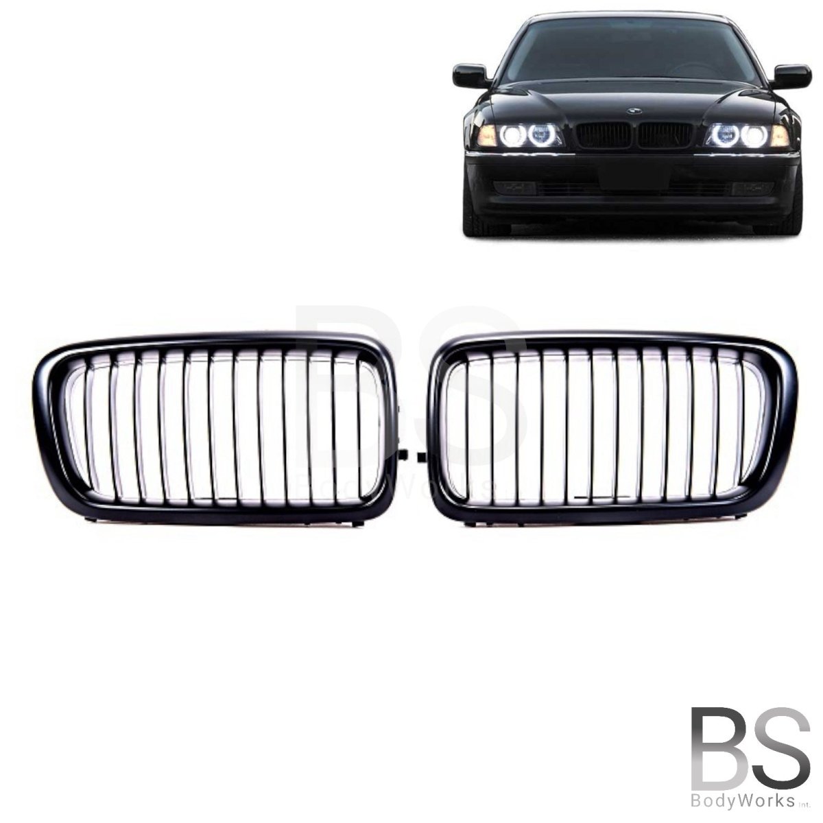 Nieren - BMW 7 Serie E38 - Mat Zwart | 1994 - 2002 - Beamerstyling.nl