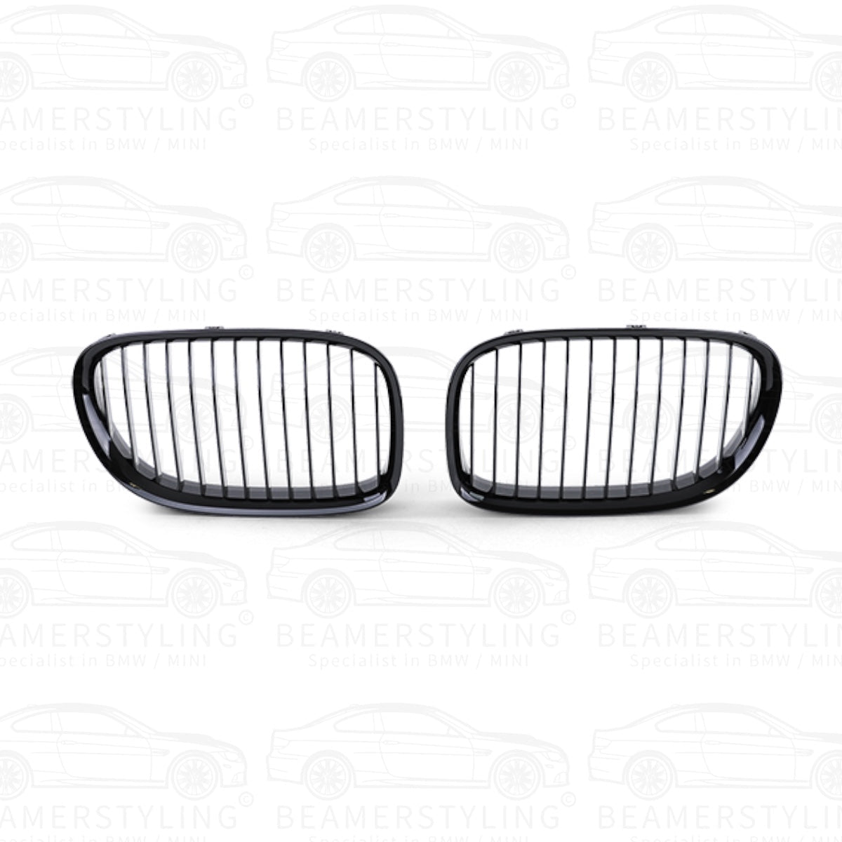 Nieren - BMW 7 Serie F01 / F02 - Hoogglans Zwart | 2008 - 2015 - Beamerstyling.nl