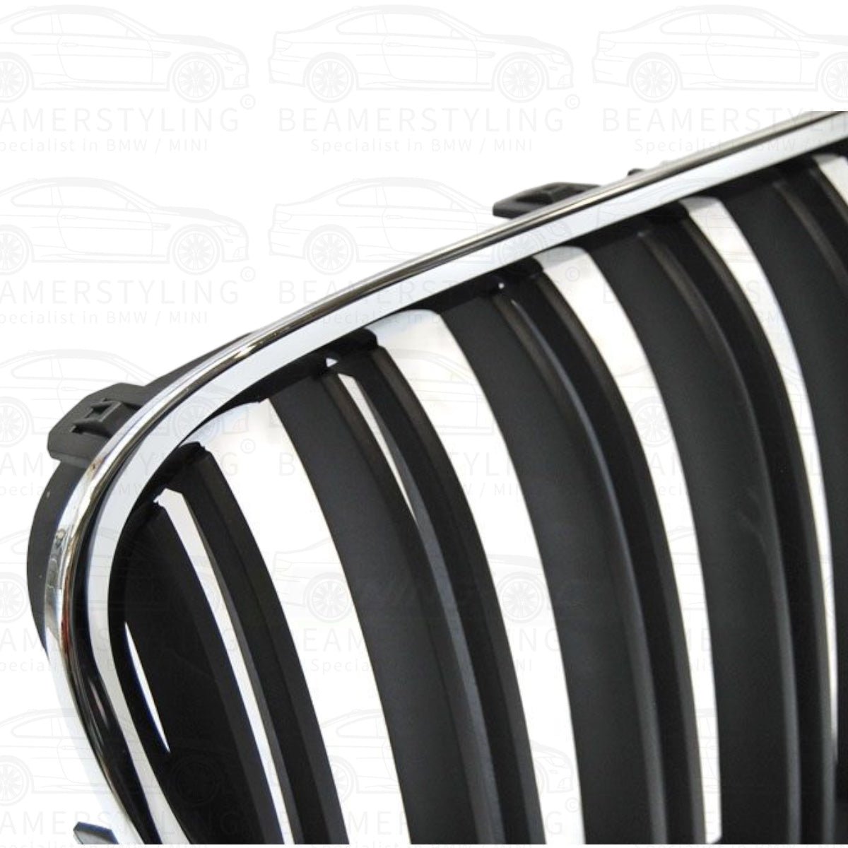 Nieren - BMW 7 Serie F01 / F02 - M Look - Chroom/Zwart | 2008 - 2015 - Beamerstyling.nl