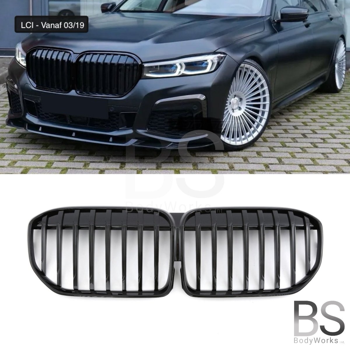 Nieren - BMW 7 Serie G11 LCI / G12 LCI - Hoogglans Zwart | 03/2019 - Beamerstyling.nl