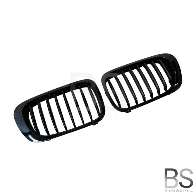 Nieren - BMW E46 Coupe / Cabrio - Hoogglans Zwart | 1999 - 2003 - Beamerstyling.nl