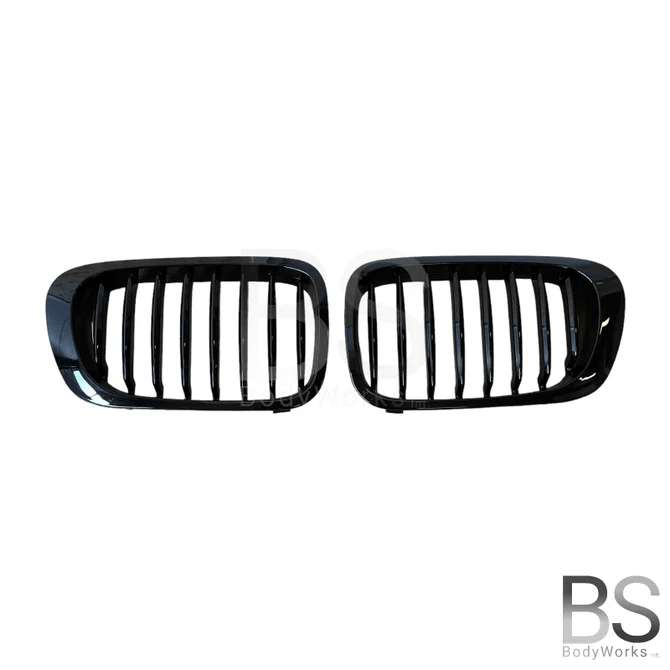 Nieren - BMW E46 Coupe / Cabrio - Hoogglans Zwart | 1999 - 2003 - Beamerstyling.nl