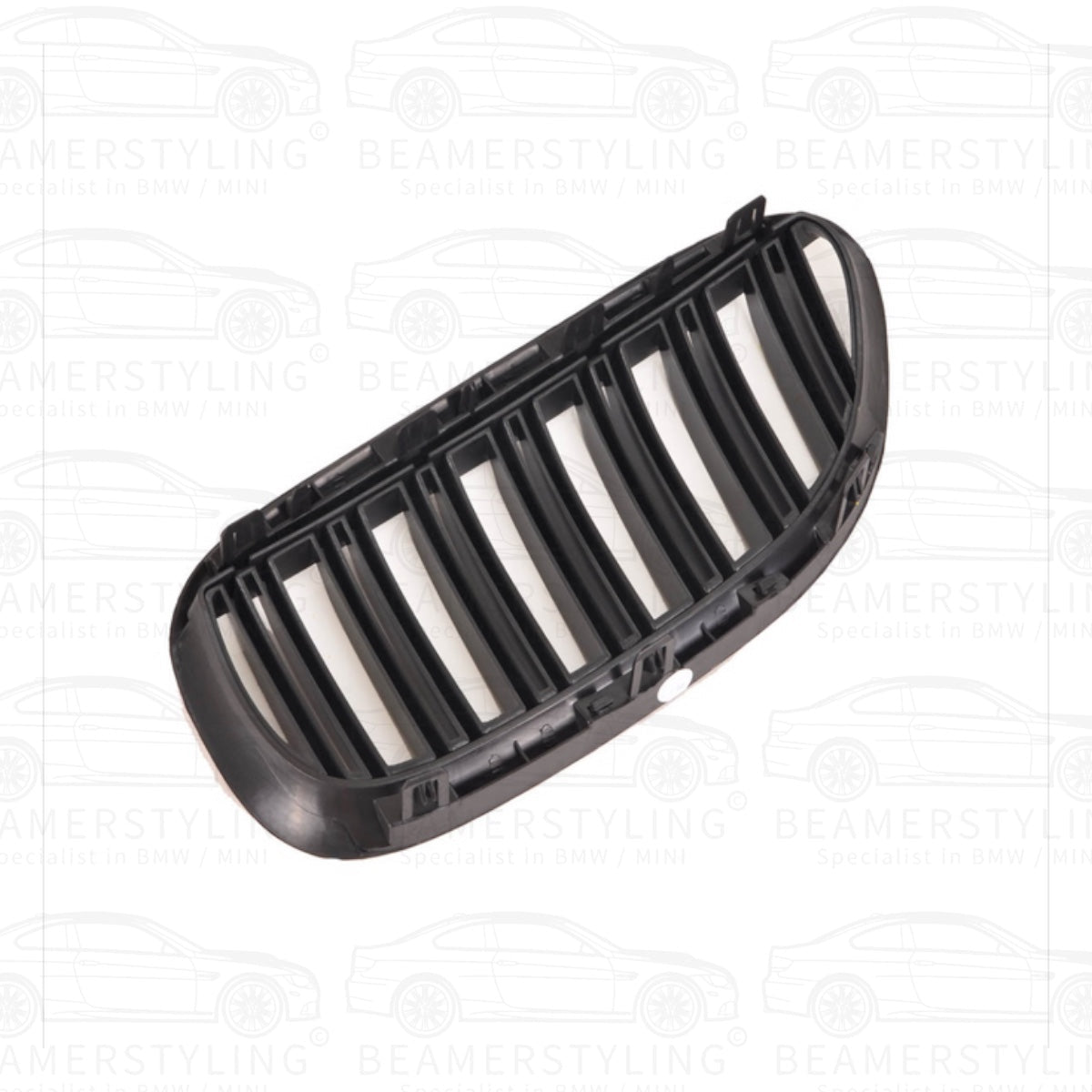 Nieren - BMW E63 / E64 - M Look - Hoogglans Zwart | 04 - 10 - Beamerstyling.nl