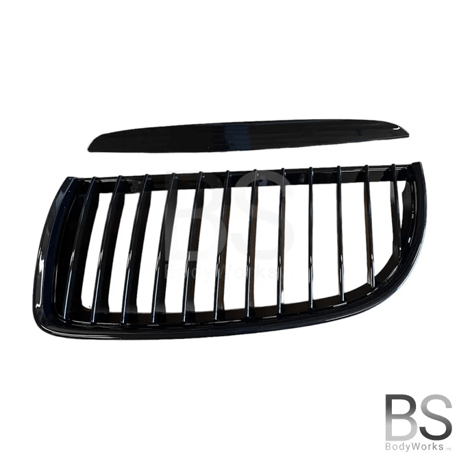 Nieren - BMW E90 / E91 - Hoogglans Zwart | 2005 - 2008 - Beamerstyling.nl